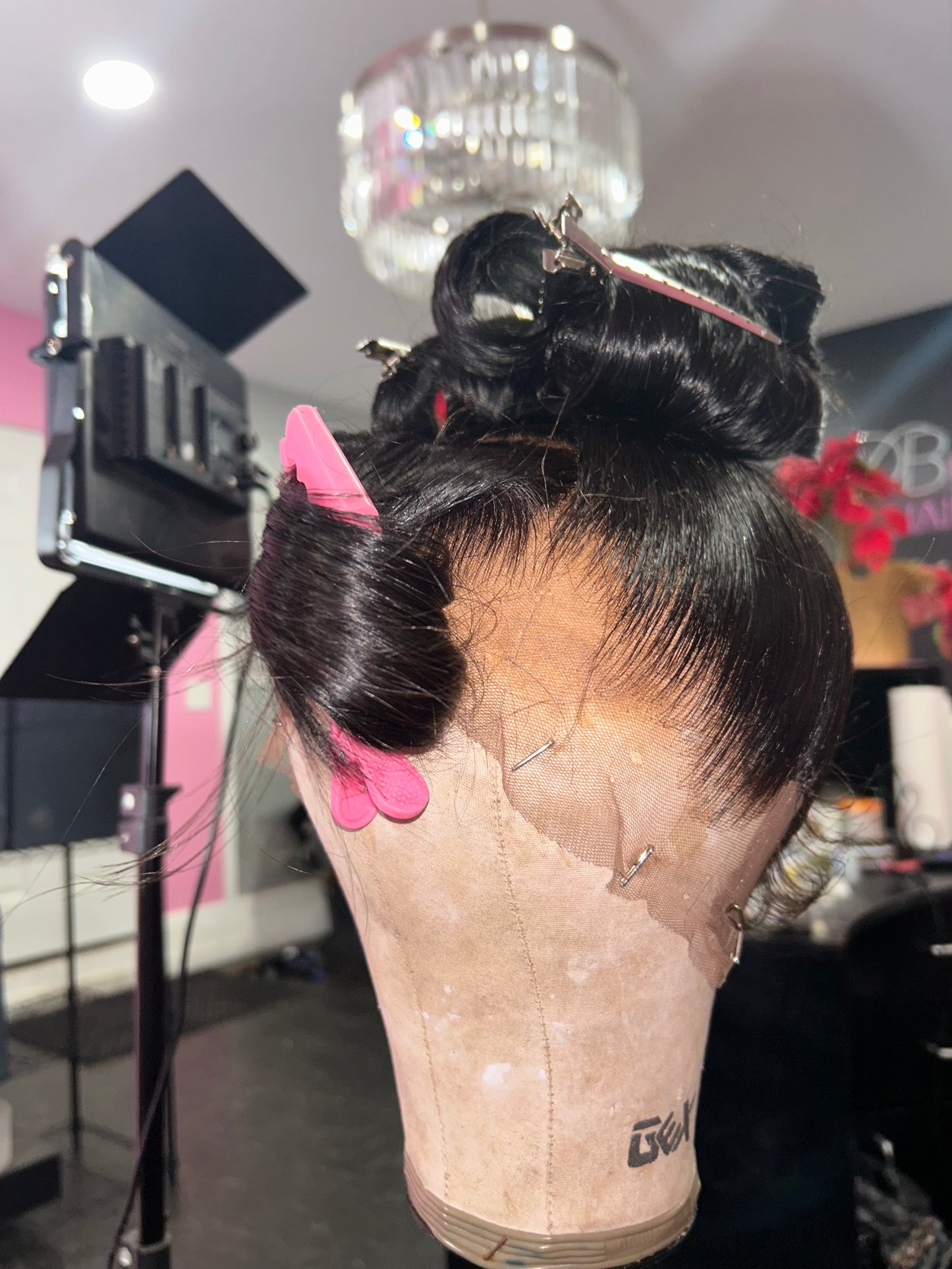 Custom “CHIOMA” glueless full 360 lace wig