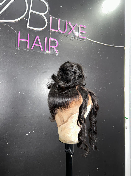 Custom “CHIOMA” glueless full 360 lace wig