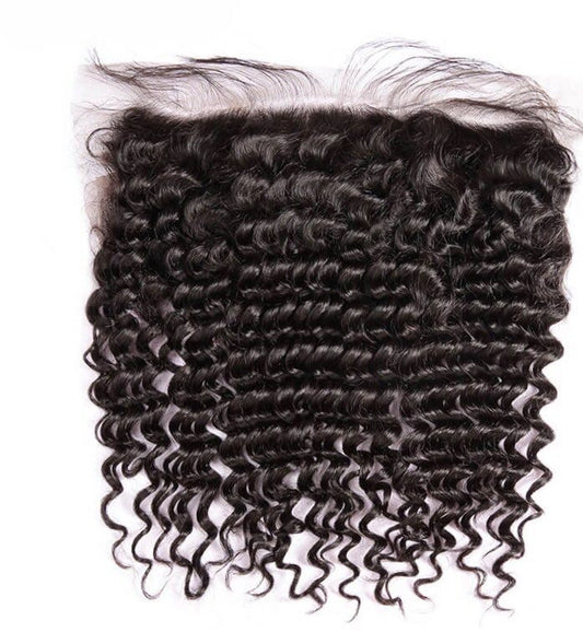 DBLUXE Deep Curly 13”X 6” Lace Frontal